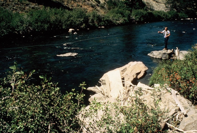 San Franciso Fly Casters Club 1986- all the way across the river.